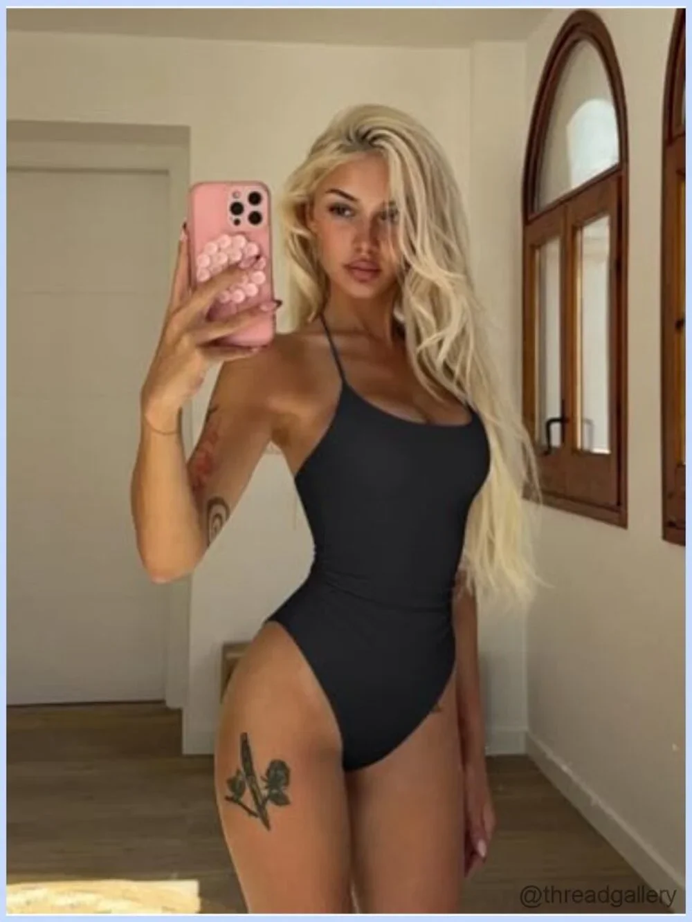 Nylon Spandex Halter One Piece Swimsuit with Removable Pads